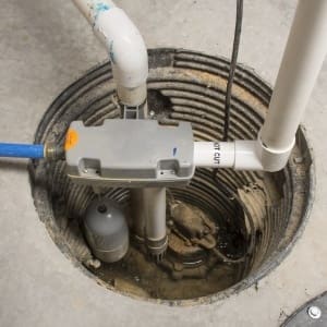 sump pump in ground