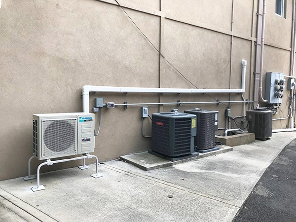 set of HVAC units for commercial use